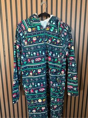 DISNEY Mens Holiday Hooded Jacket pajama